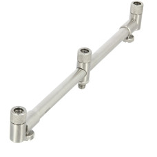 Fishing Buzz Bar 3 Rod Stand Adjustable 30-40cm Stainless Steel